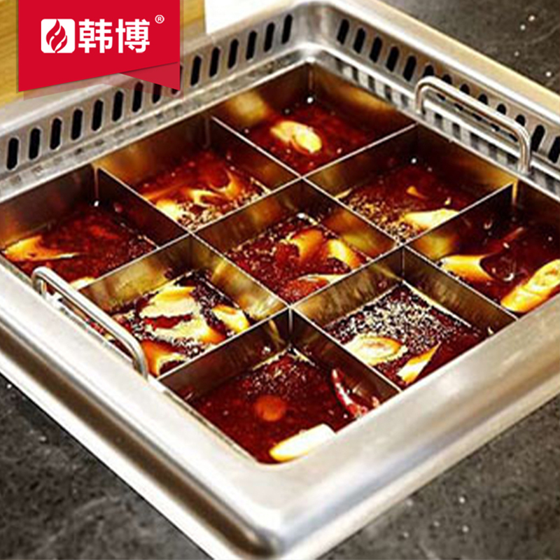 無煙火鍋不銹鋼火鍋方鍋可定制