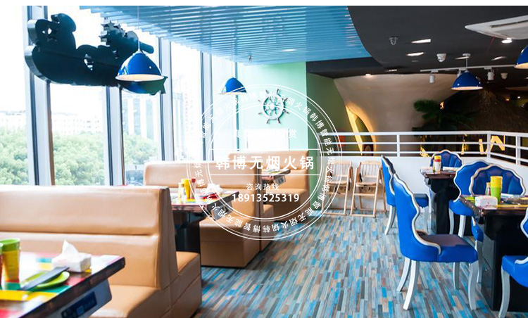夢幻島自助餐廳定制韓博無煙燒烤桌無煙燒烤設(shè)備(圖4)
