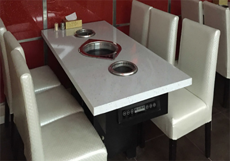 無煙火鍋燒烤桌無煙涮烤一體桌無煙燒烤設(shè)備(圖2)
